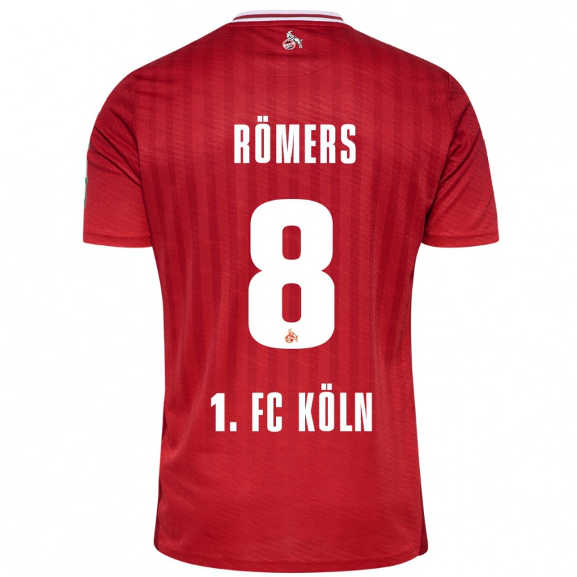Danxen Kinder Arian Römers #8 Rot Weiß Auswärtstrikot Trikot 2025/26 T-Shirt