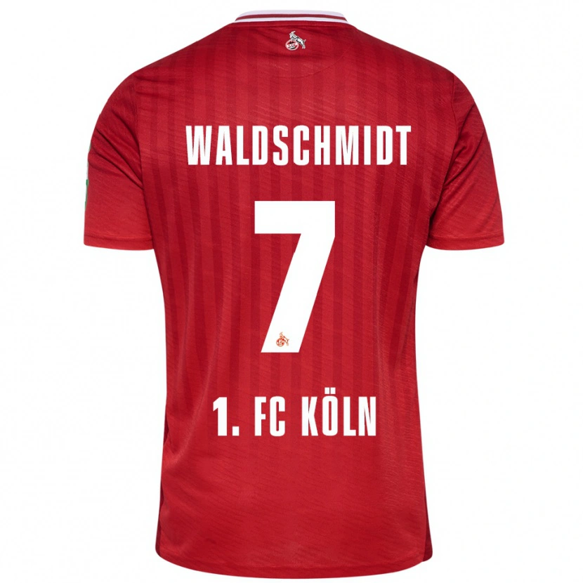 Danxen Kinder Luca Waldschmidt #7 Rot Weiß Auswärtstrikot Trikot 2025/26 T-Shirt
