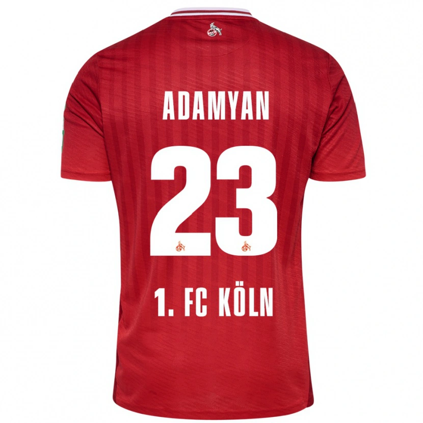 Danxen Kinder Sargis Adamyan #23 Rot Weiß Auswärtstrikot Trikot 2025/26 T-Shirt