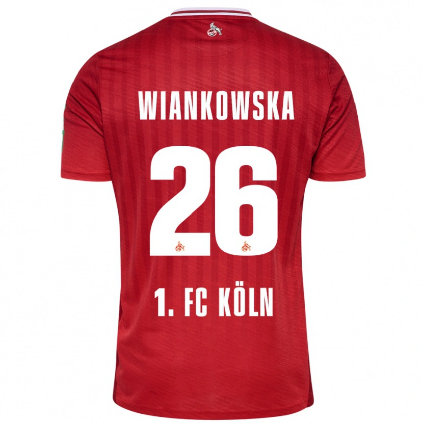 Danxen Kinder Martyna Wiankow­ska #26 Rot Weiß Auswärtstrikot Trikot 2025/26 T-Shirt