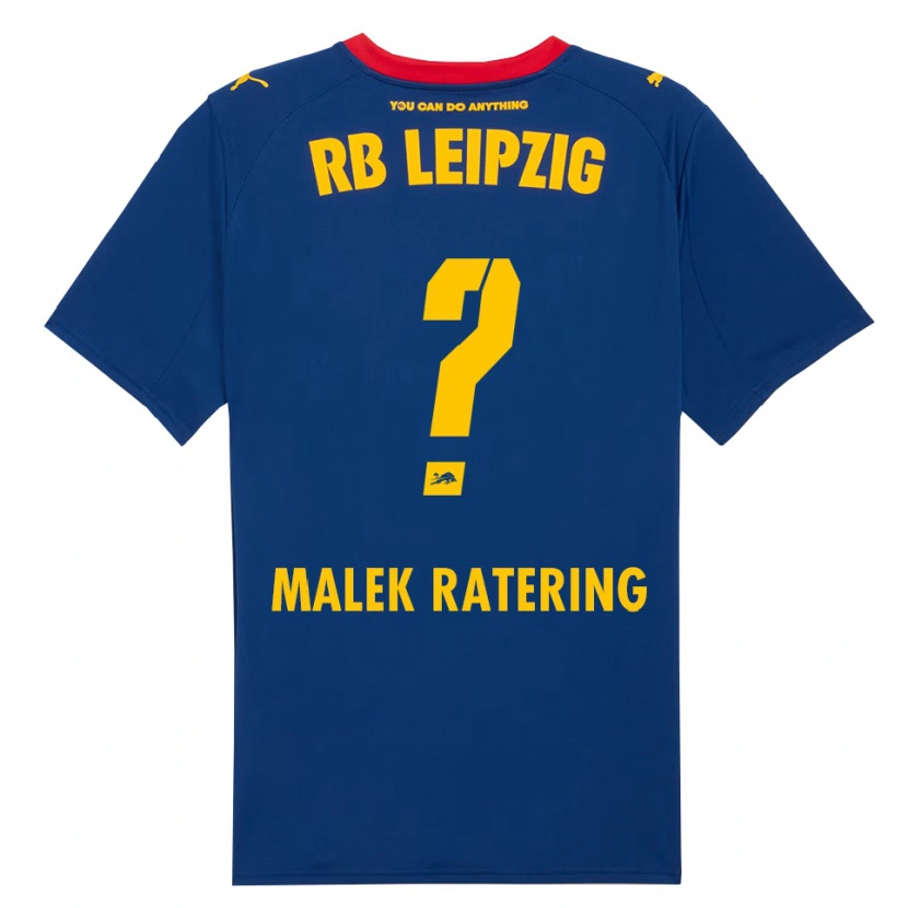 Danxen Kinder Jakob Malek Ratering #0 Marineblau Rot Auswärtstrikot Trikot 2025/26 T-Shirt
