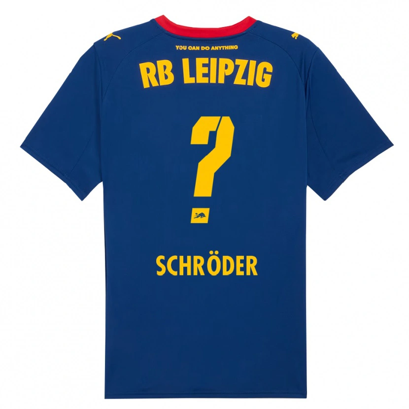 Danxen Kinder Levin Schröder #0 Marineblau Rot Auswärtstrikot Trikot 2025/26 T-Shirt