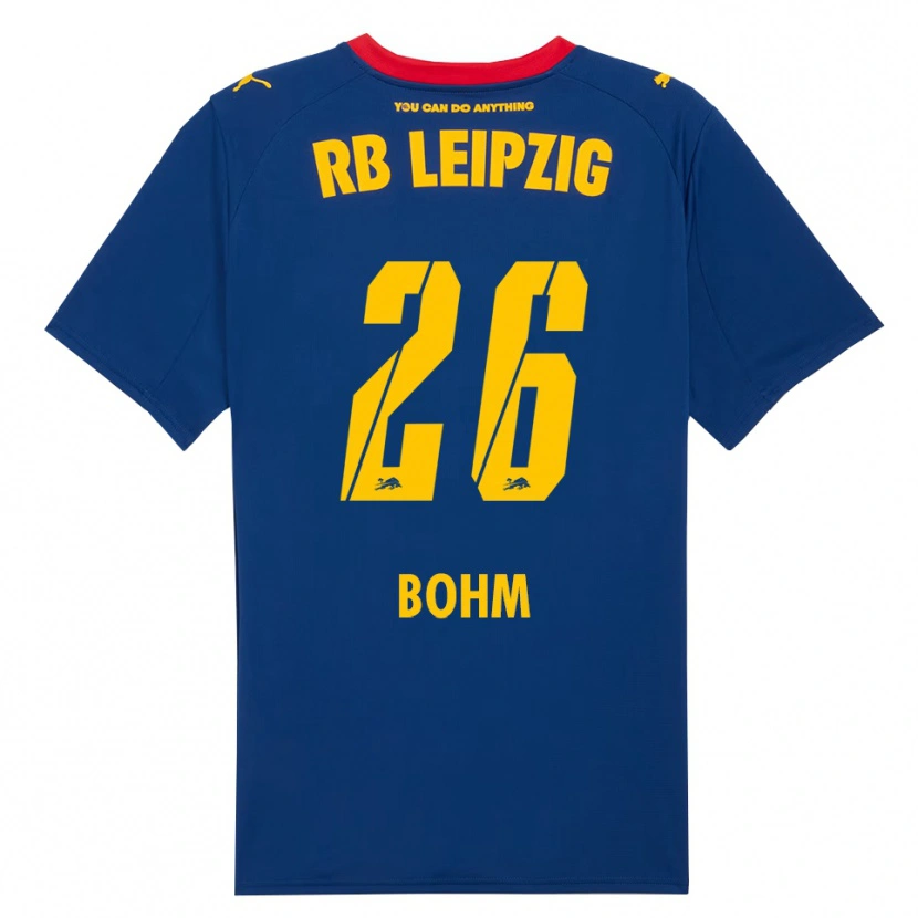 Danxen Kinder Pepe Böhm #26 Marineblau Rot Auswärtstrikot Trikot 2025/26 T-Shirt