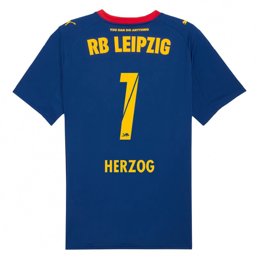 Danxen Kinder Elvira Herzog #1 Marineblau Rot Auswärtstrikot Trikot 2025/26 T-Shirt