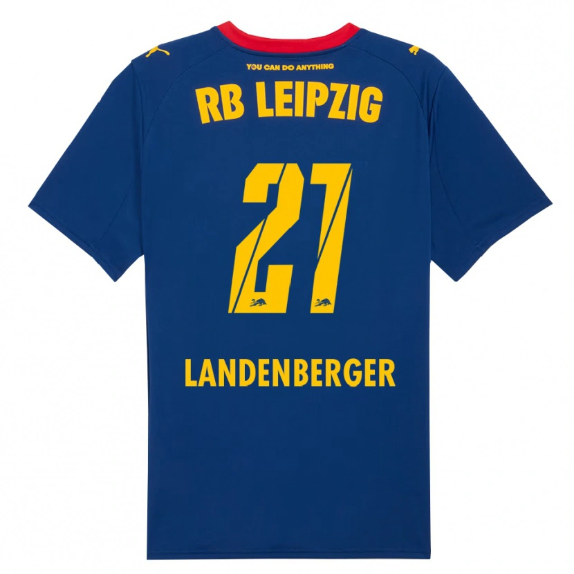 Danxen Kinder Julia Landenberger #21 Marineblau Rot Auswärtstrikot Trikot 2025/26 T-Shirt