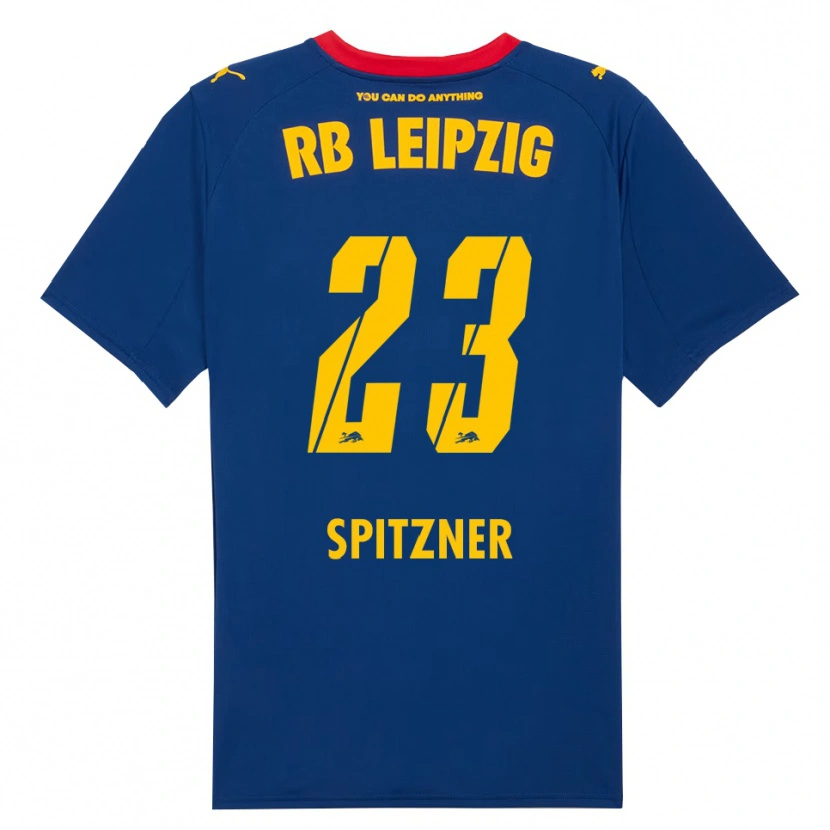 Danxen Kinder Kyra Spitzner #23 Marineblau Rot Auswärtstrikot Trikot 2025/26 T-Shirt