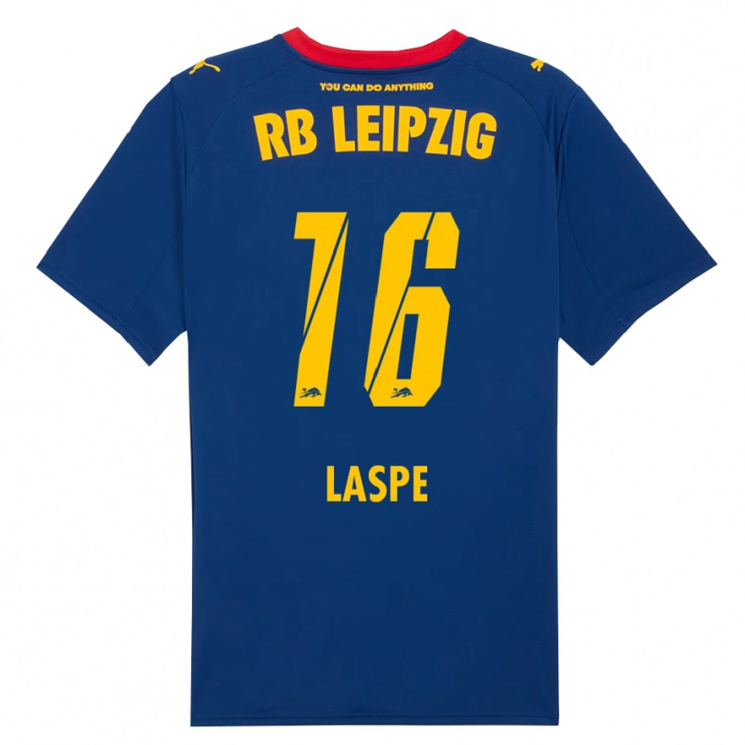 Danxen Kinder Hannes Laspe #16 Marineblau Rot Auswärtstrikot Trikot 2025/26 T-Shirt