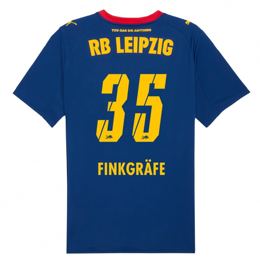 Danxen Kinder Max Finkgräfe #35 Marineblau Rot Auswärtstrikot Trikot 2025/26 T-Shirt