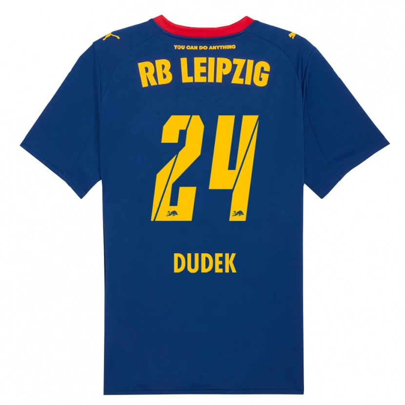 Danxen Kinder Nikoline Dudek #24 Marineblau Rot Auswärtstrikot Trikot 2025/26 T-Shirt