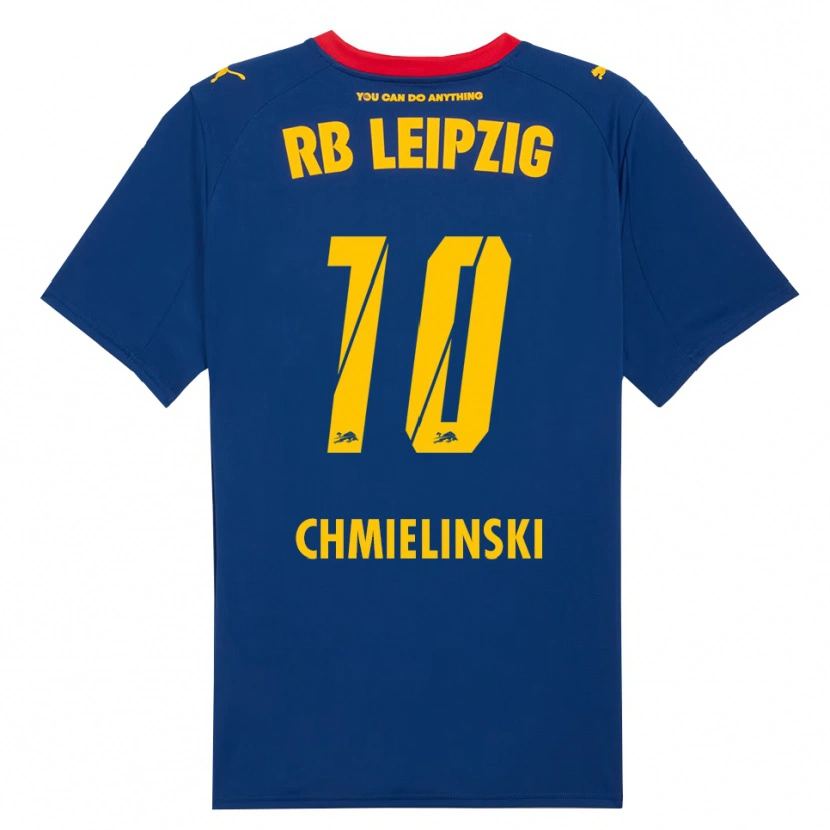 Danxen Kinder Gina Chmielinski #10 Marineblau Rot Auswärtstrikot Trikot 2025/26 T-Shirt