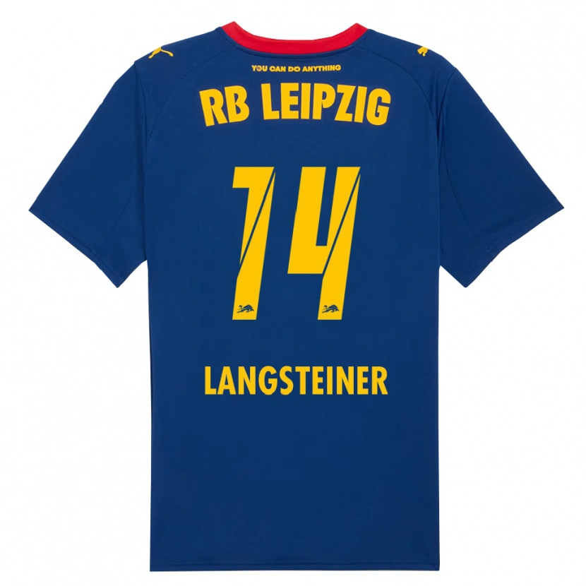 Danxen Kinder Toni Langsteiner #14 Marineblau Rot Auswärtstrikot Trikot 2025/26 T-Shirt
