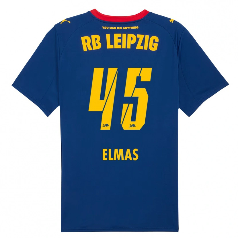 Danxen Kinder Eljif Elmas #45 Marineblau Rot Auswärtstrikot Trikot 2025/26 T-Shirt