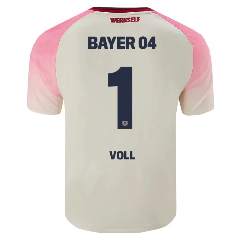 Danxen Kinder Charlotte Voll #1 Pink Cremeweiß Auswärtstrikot Trikot 2025/26 T-Shirt