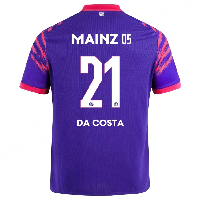 Danxen Kinder Danny Da Costa #21 Marineblau Pink Auswärtstrikot Trikot 2025/26 T-Shirt