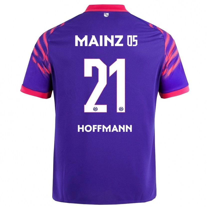 Danxen Kinder Leon Hoffmann #21 Marineblau Pink Auswärtstrikot Trikot 2025/26 T-Shirt