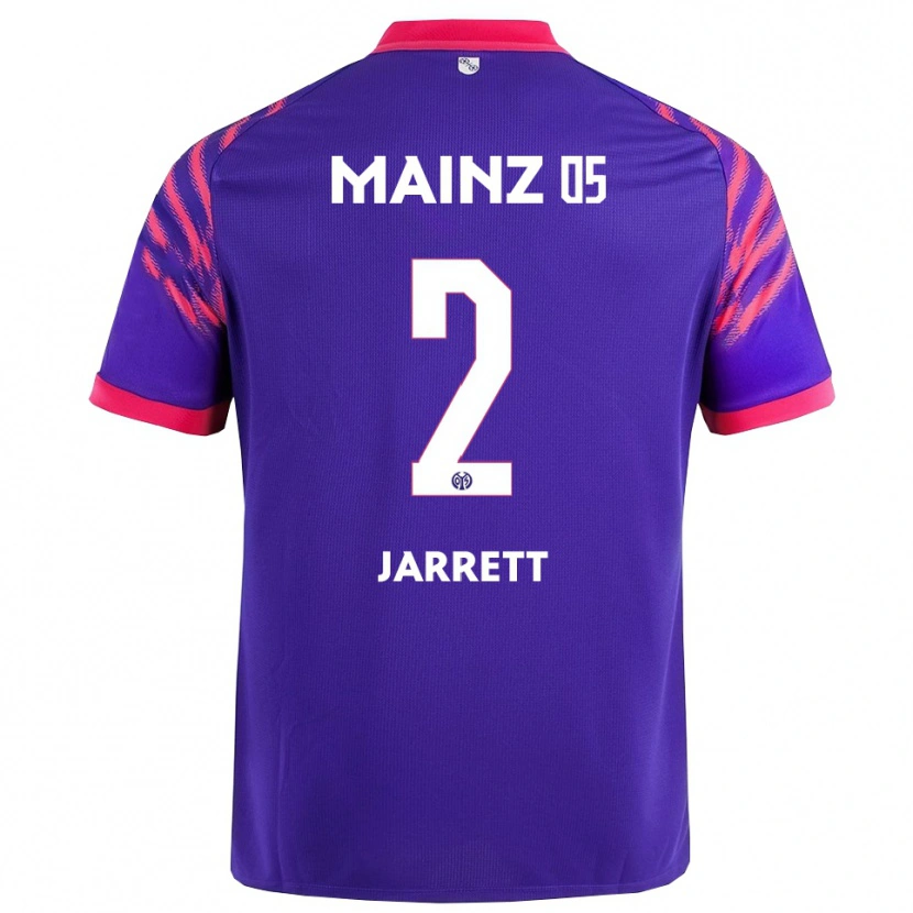 Danxen Kinder Tyrone Jarrett #2 Marineblau Pink Auswärtstrikot Trikot 2025/26 T-Shirt