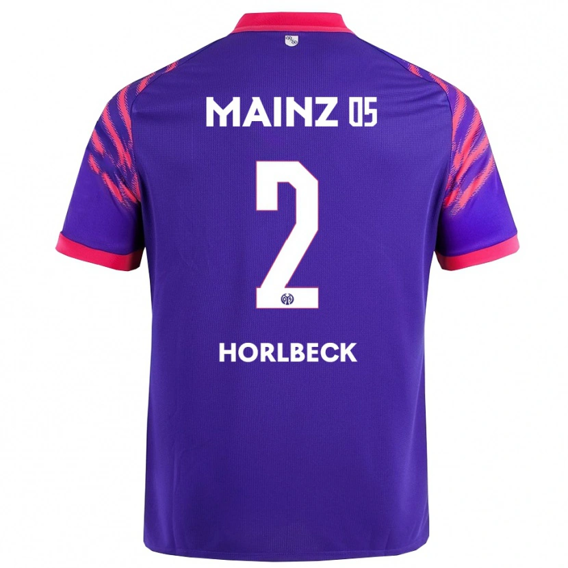 Danxen Kinder Dominik Horlbeck #2 Marineblau Pink Auswärtstrikot Trikot 2025/26 T-Shirt