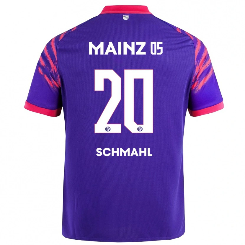 Danxen Kinder Laura Schmahl #20 Marineblau Pink Auswärtstrikot Trikot 2025/26 T-Shirt