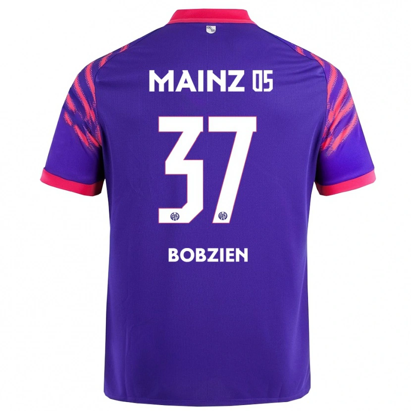 Danxen Kinder Ben Bobzien #37 Marineblau Pink Auswärtstrikot Trikot 2025/26 T-Shirt
