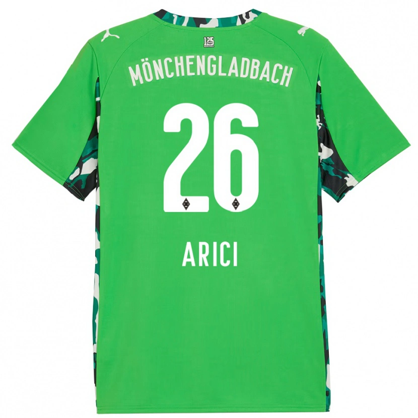 Danxen Kinder Maresa Arici #26 Grün Schwarz Auswärtstrikot Trikot 2025/26 T-Shirt