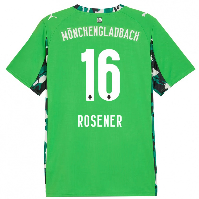 Danxen Kinder Chiara Rösener #16 Grün Schwarz Auswärtstrikot Trikot 2025/26 T-Shirt
