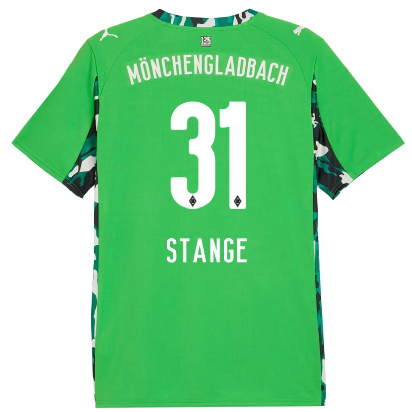 Danxen Kinder Veit Stange #31 Grün Schwarz Auswärtstrikot Trikot 2025/26 T-Shirt