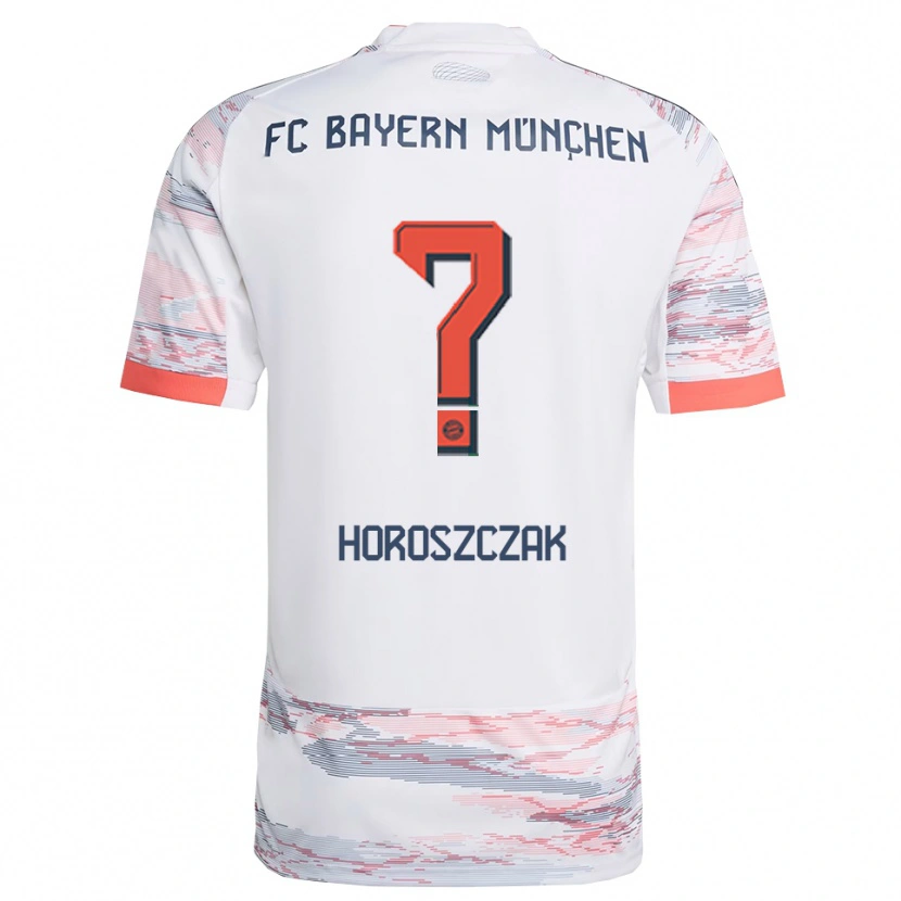 Danxen Kinder Kuba Horoszczak #0 Weiß Grau Auswärtstrikot Trikot 2025/26 T-Shirt