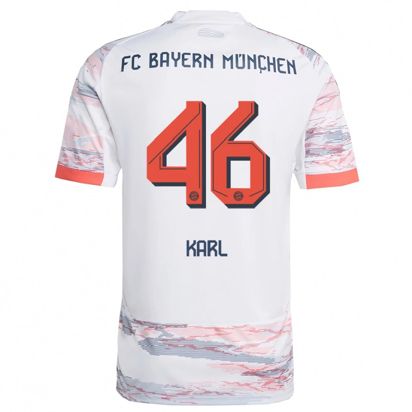 Danxen Kinder Lennart Karl #46 Weiß Grau Auswärtstrikot Trikot 2025/26 T-Shirt