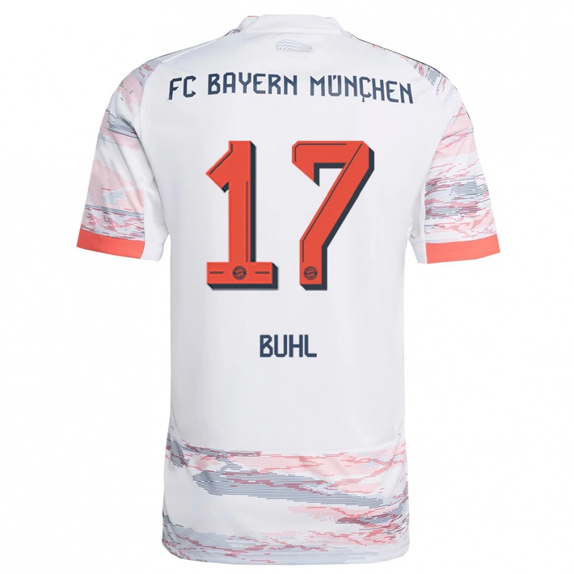 Danxen Kinder Klara Buhl #17 Weiß Grau Auswärtstrikot Trikot 2025/26 T-Shirt