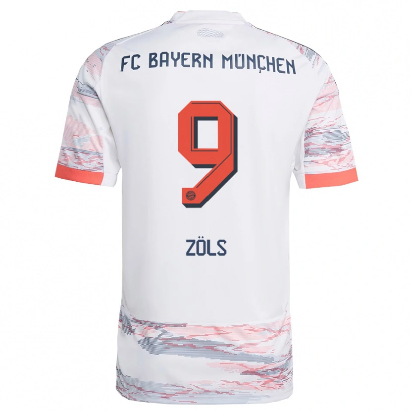 Danxen Kinder Simon Zöls #9 Weiß Grau Auswärtstrikot Trikot 2025/26 T-Shirt