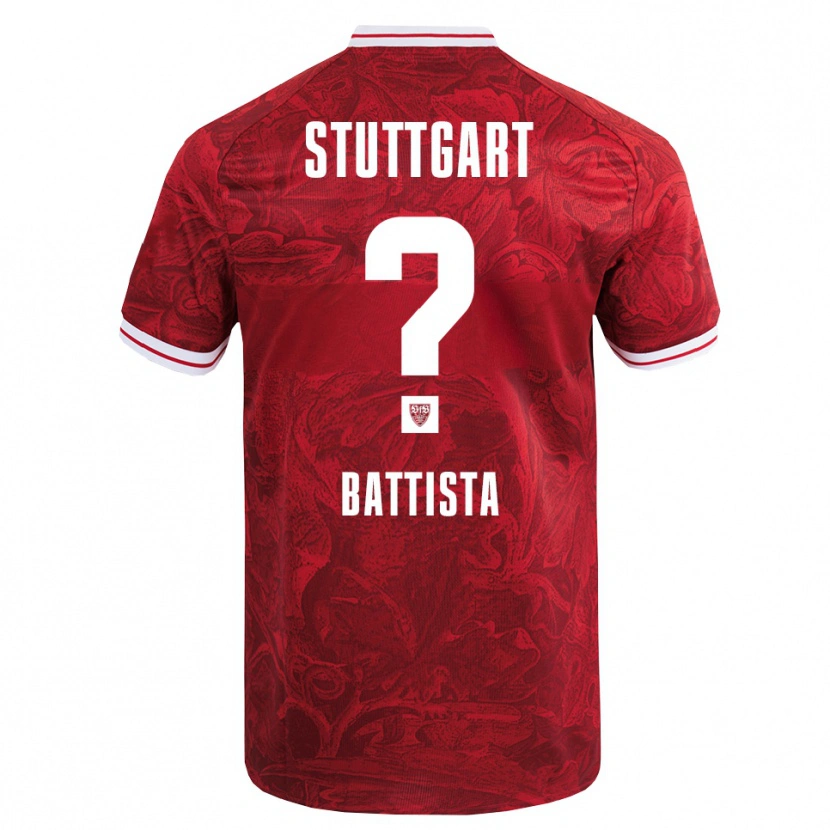 Danxen Kinder Luca Battista #0 Rot Schwarz Auswärtstrikot Trikot 2025/26 T-Shirt