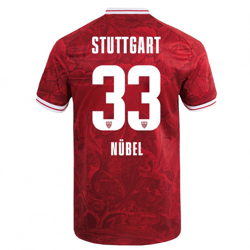 Danxen Kinder Alexander Nübel #33 Rot Schwarz Auswärtstrikot Trikot 2025/26 T-Shirt