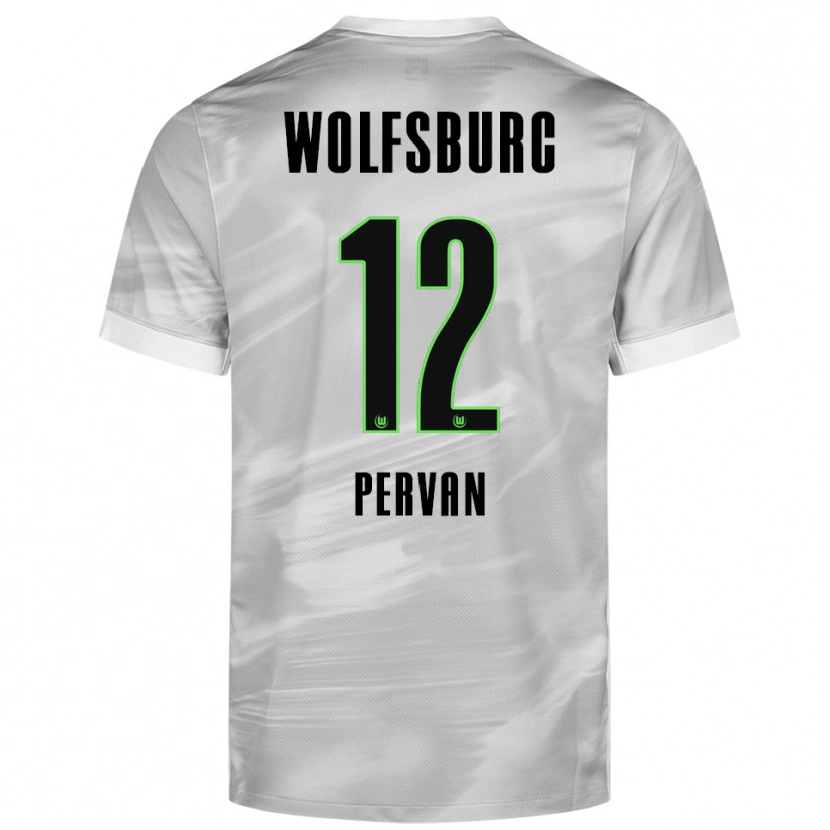 Danxen Kinder Pavao Pervan #12 Grau Weiß Auswärtstrikot Trikot 2025/26 T-Shirt