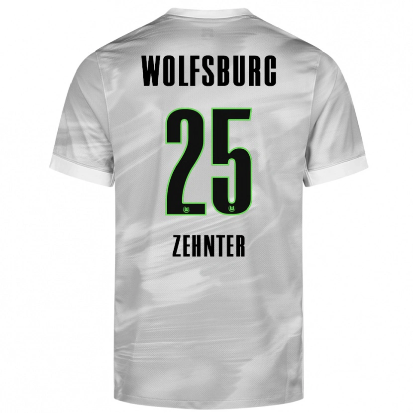 Danxen Kinder Aaron Zehnter #25 Grau Weiß Auswärtstrikot Trikot 2025/26 T-Shirt