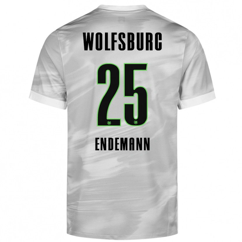 Danxen Kinder Vivien Endemann #25 Grau Weiß Auswärtstrikot Trikot 2025/26 T-Shirt
