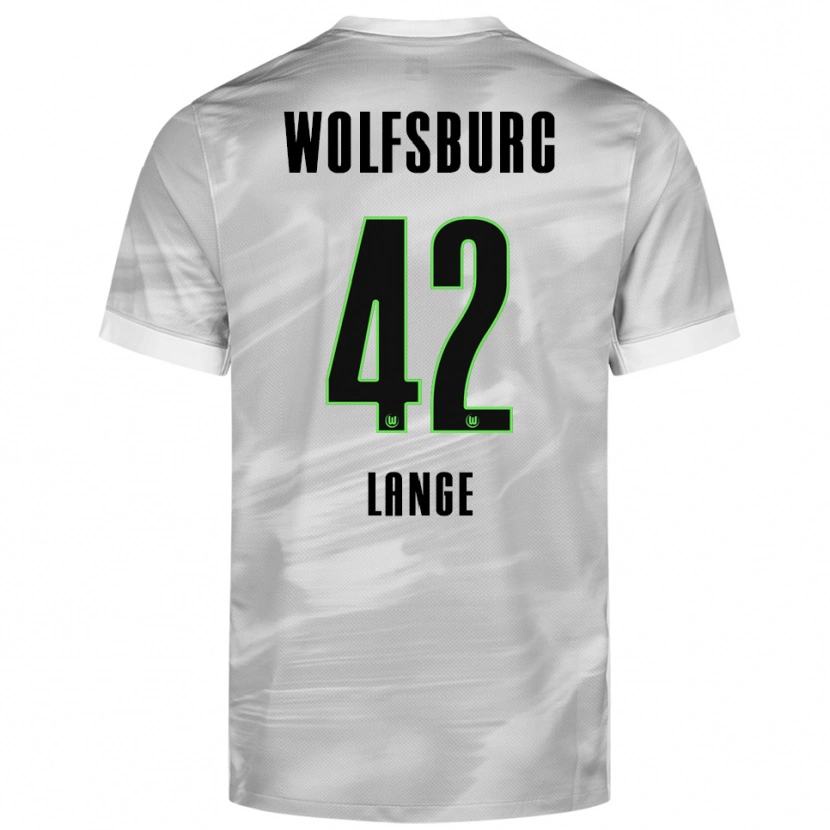 Danxen Kinder Felix Lange #42 Grau Weiß Auswärtstrikot Trikot 2025/26 T-Shirt