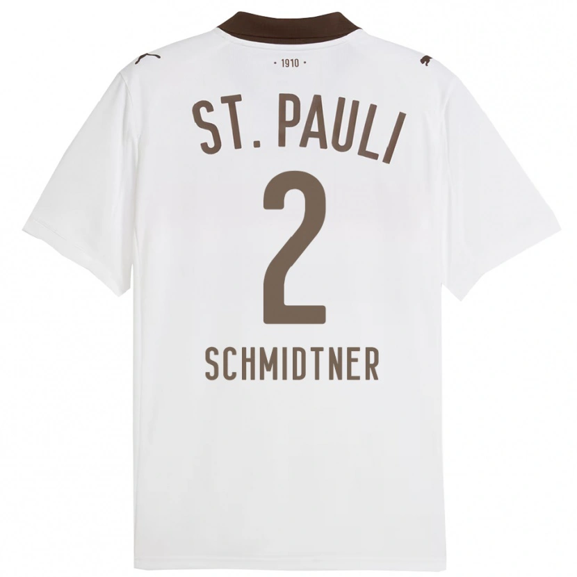 Danxen Kinder Victor Schmidtner #2 Weiß Rot Auswärtstrikot Trikot 2025/26 T-Shirt