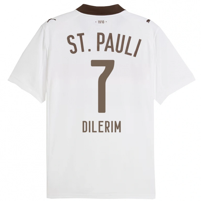 Danxen Kinder Taylan Dilerim #7 Weiß Rot Auswärtstrikot Trikot 2025/26 T-Shirt