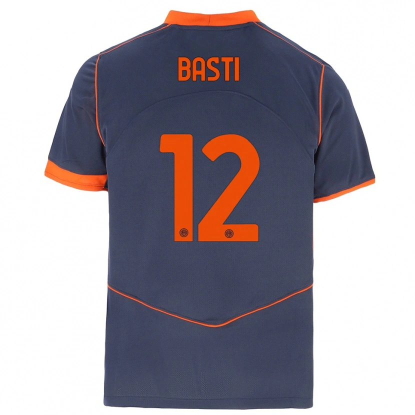 Danxen Kinder Matteo Basti #12 Grau Orange Ausweichtrikot Trikot 2025/26 T-Shirt