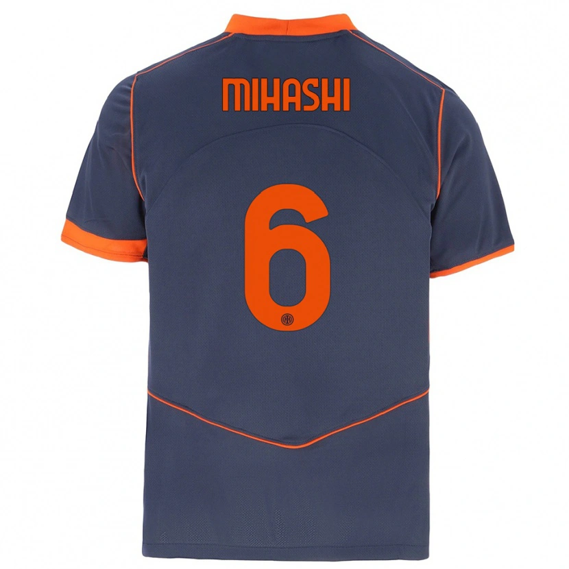 Danxen Kinder Mana Mihashi #6 Grau Orange Ausweichtrikot Trikot 2025/26 T-Shirt