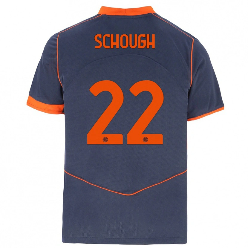 Danxen Kinder Olivia Schough #22 Grau Orange Ausweichtrikot Trikot 2025/26 T-Shirt