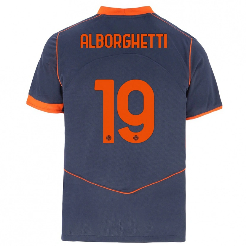 Danxen Kinder Lisa Alborghetti #19 Grau Orange Ausweichtrikot Trikot 2025/26 T-Shirt