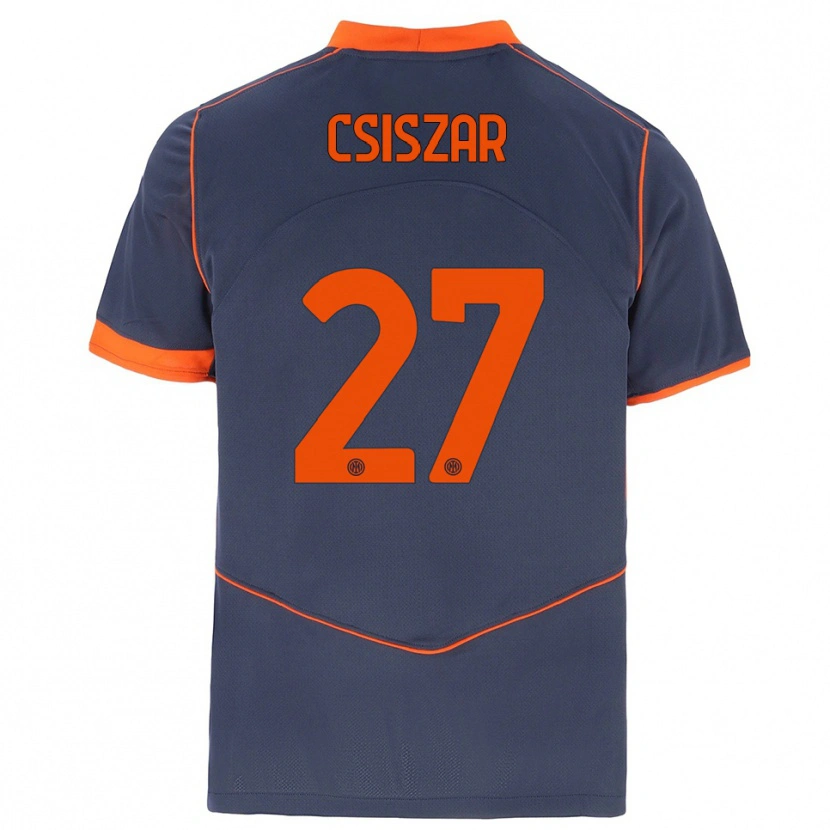 Danxen Kinder Henrietta Csiszar #27 Grau Orange Ausweichtrikot Trikot 2025/26 T-Shirt