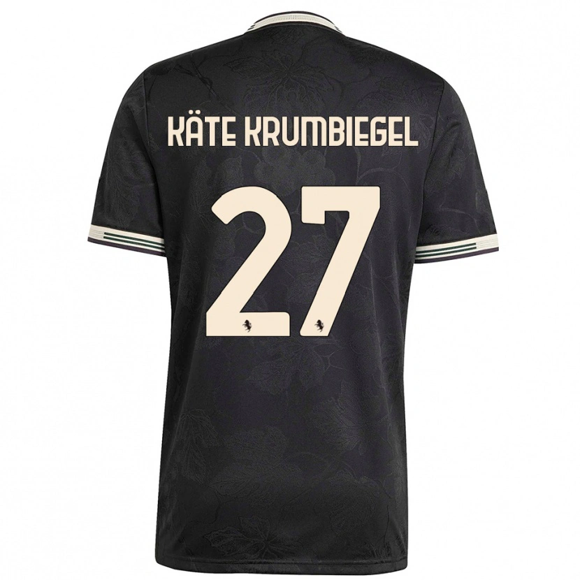Danxen Kinder Paulina Käte Krumbiegel #27 Schwarz Weiß Grün Ausweichtrikot Trikot 2025/26 T-Shirt