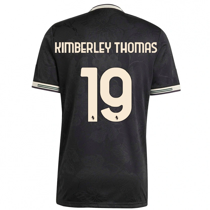 Danxen Kinder Lindsey Kimberley Thomas #19 Schwarz Weiß Grün Ausweichtrikot Trikot 2025/26 T-Shirt