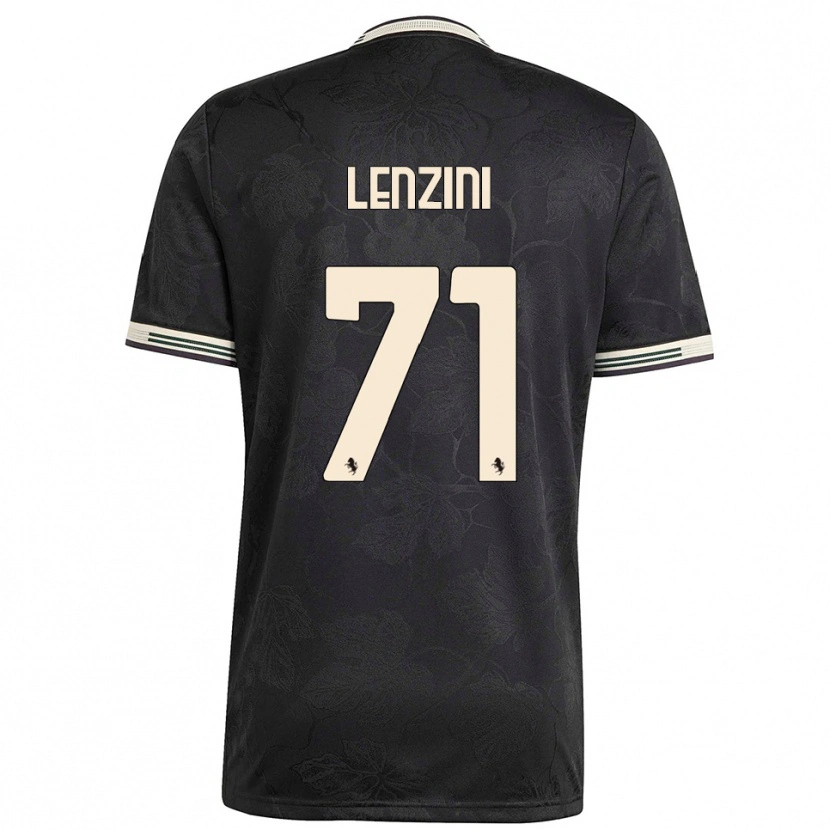 Danxen Kinder Martina Lenzini #71 Schwarz Weiß Grün Ausweichtrikot Trikot 2025/26 T-Shirt