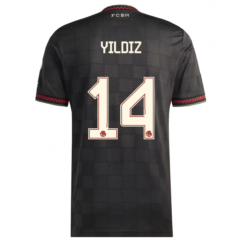 Danxen Kinder Veis Yildiz #14 Schwarz Weiß Ausweichtrikot Trikot 2025/26 T-Shirt