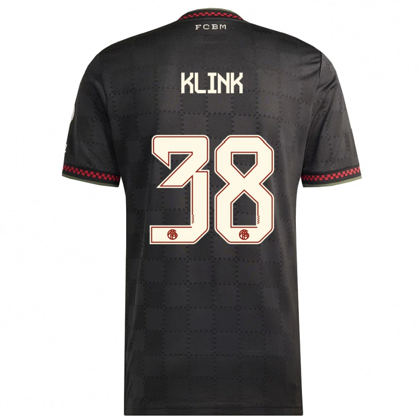 Danxen Kinder Anna Klink #38 Schwarz Weiß Ausweichtrikot Trikot 2025/26 T-Shirt