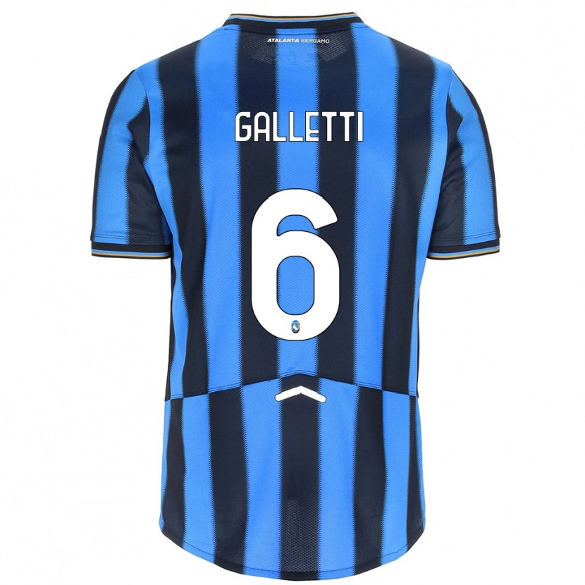 Danxen Herren Elia Galletti #6 Himmelblau Schwarz Heimtrikot Trikot 2025/26 T-Shirt