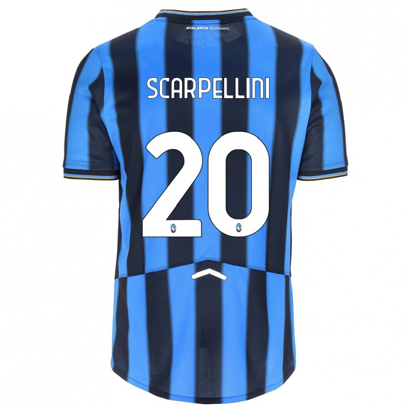 Danxen Herren Andrea Scarpellini #20 Himmelblau Schwarz Heimtrikot Trikot 2025/26 T-Shirt